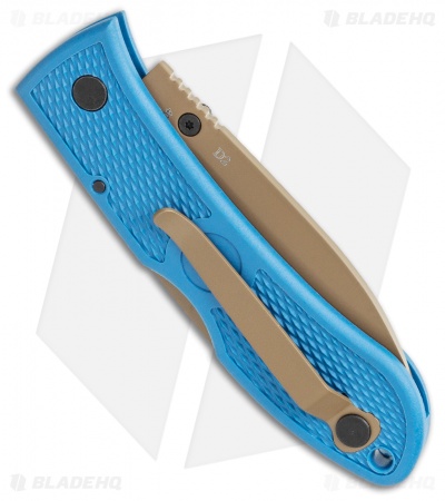 Ka-Bar Dozier D2 Folding Hunter Lockback Knife Blue (3"Bronze) 4062D2