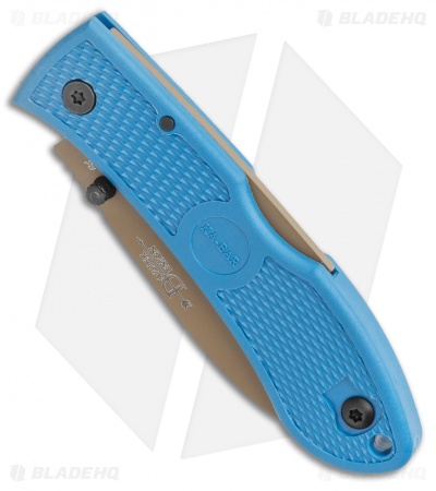 Ka-Bar Dozier D2 Folding Hunter Lockback Knife Blue (3"Bronze) 4062D2