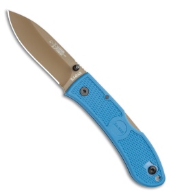 Ka-Bar Dozier D2 Folding Hunter Lockback Knife Blue (3&quot;Bronze) 4062D2 | 132086