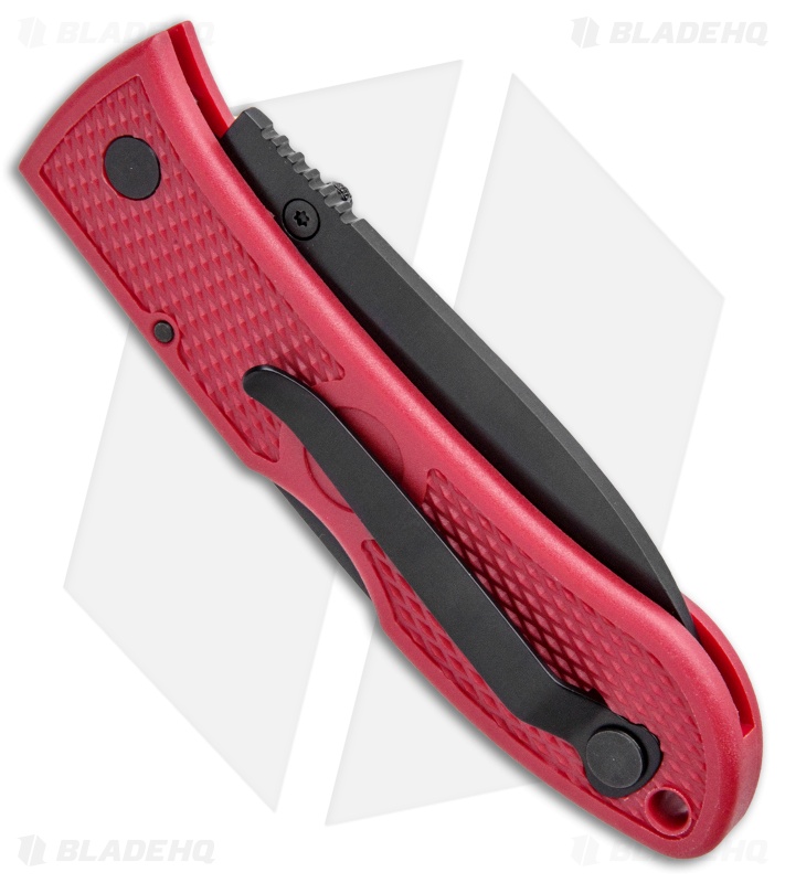 Ka-Bar Dozier Folding Hunter Lockback Knife Red (3" Black) 4062RD