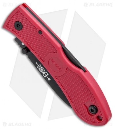 Ka-Bar Dozier Folding Hunter Lockback Knife Red (3" Black) 4062RD