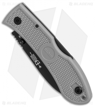 Ka-Bar Dozier Folding Hunter Lockback Knife Gray (3" Black) 4062GY