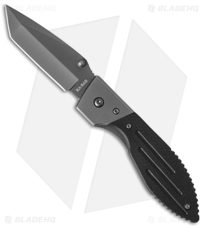 Ka-Bar Warthog Tanto Liner Lock Knife (3.06" Black) 3074
