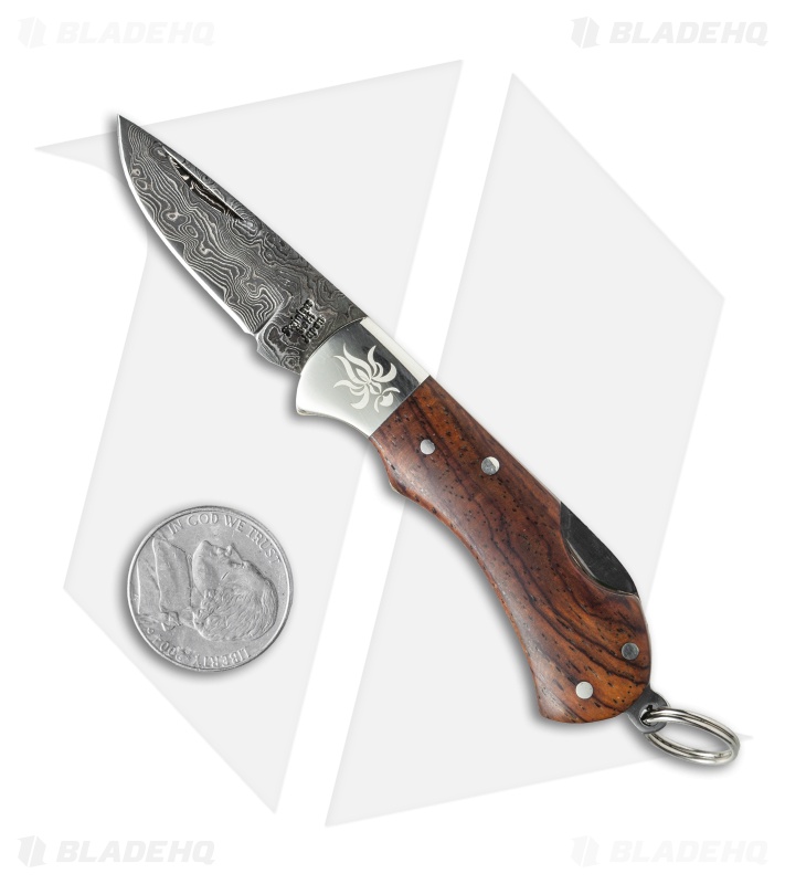 デ*崎様 90sUSA製 The Clash × BOUNTY HUNTER プ Kanetsune Koiki Lockback Knife Cocobolo (1.5