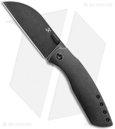 Kansept Knives Convict Frame Lock Knife Black Titanium (3.3" Black)