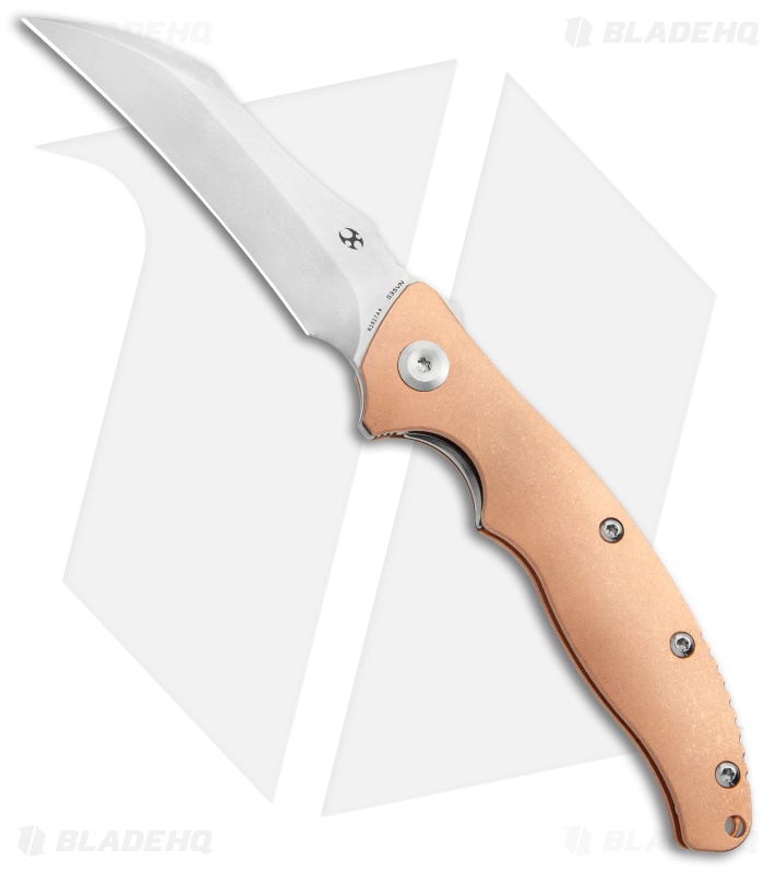 Kansept Knives Copperhead Liner Lock Knife Copper (3.4" SW) 