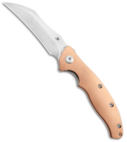 Kansept Knives Copperhead Liner Lock Knife Copper (3.4" SW) 