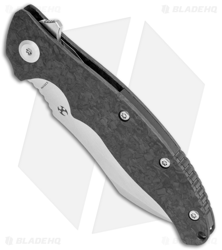 Kansept Knives Copperhead Liner Lock Knife Twill Carbon Fiber (3.4" SW) 
