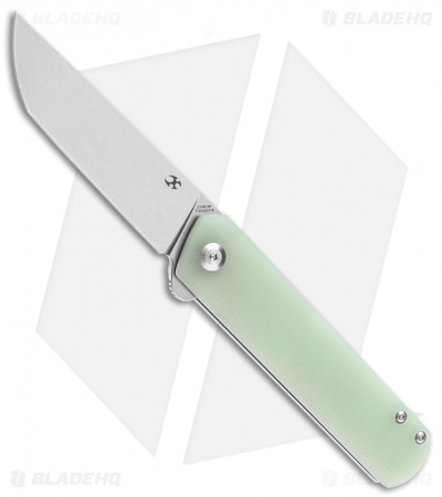 Kansept Knives Foosa Slip Joint Knife Natural G-10 (3" Stonewash)