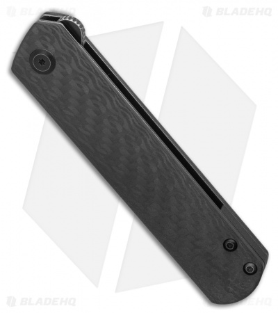 Kansept Knives Foosa Slip Joint Knife Carbon Fiber (3" Black Stonewash)