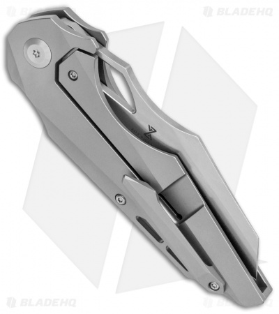 Kansept Knives Genesis Frame Lock Knife Titanium (3.5" Satin)         