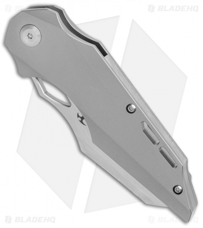 Kansept Knives Genesis Frame Lock Knife Titanium (3.5" Satin)         