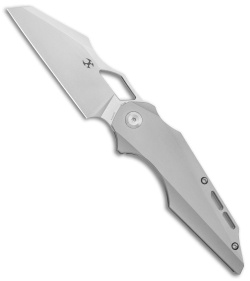 Kansept Knives Genesis Frame Lock Knife Titanium (3.5" Satin)         