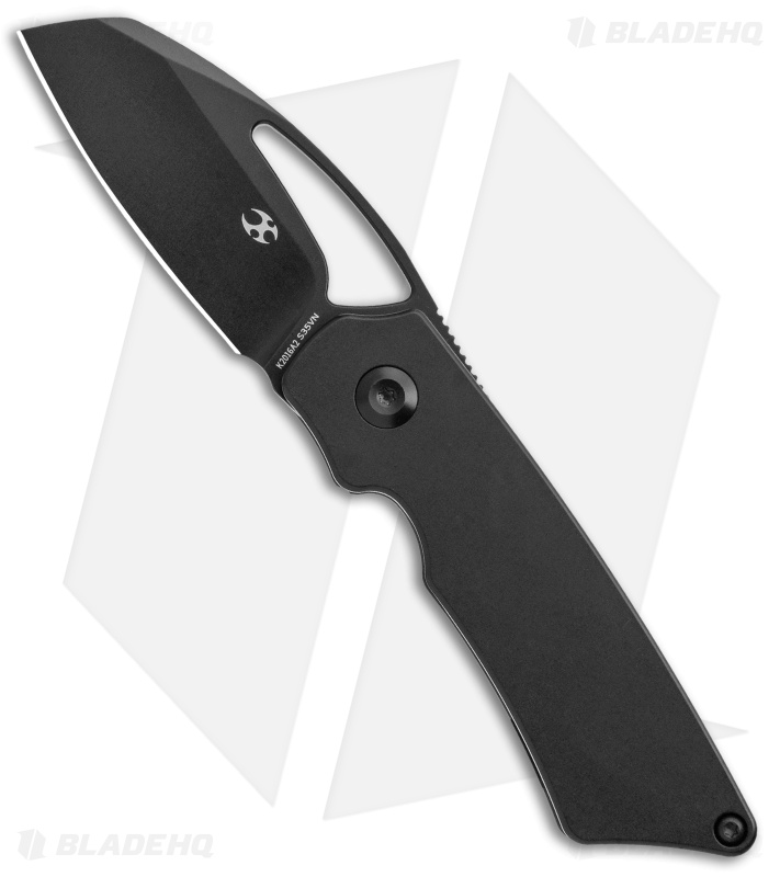 Kansept Knives Goblin Frame Lock Knife Black Titanium (2" Black)