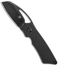 Kansept Knives Goblin Frame Lock Knife Black Titanium (2" Black)