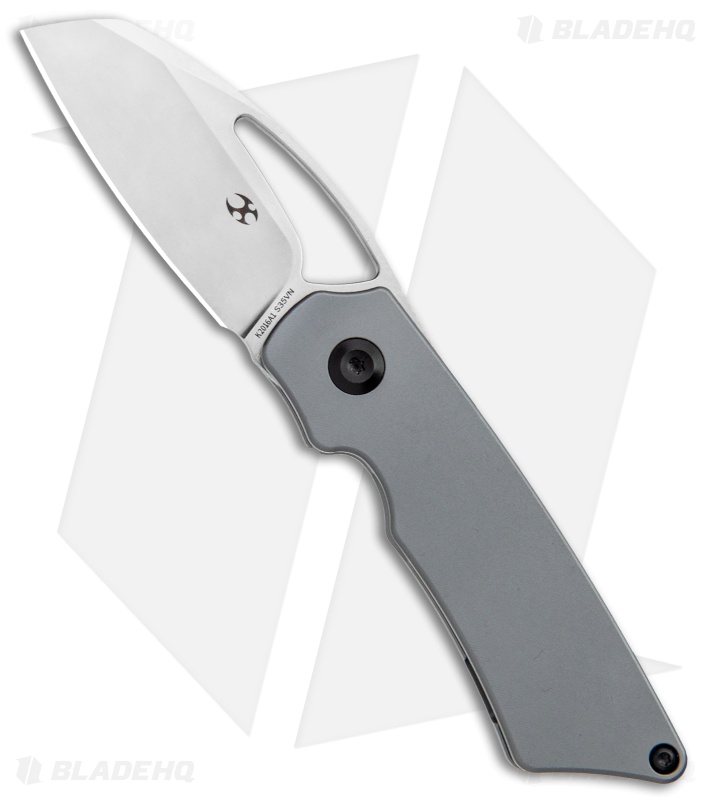Kansept Knives Goblin Frame Lock Knife Dark Gray Ano Titanium (2" Satin)