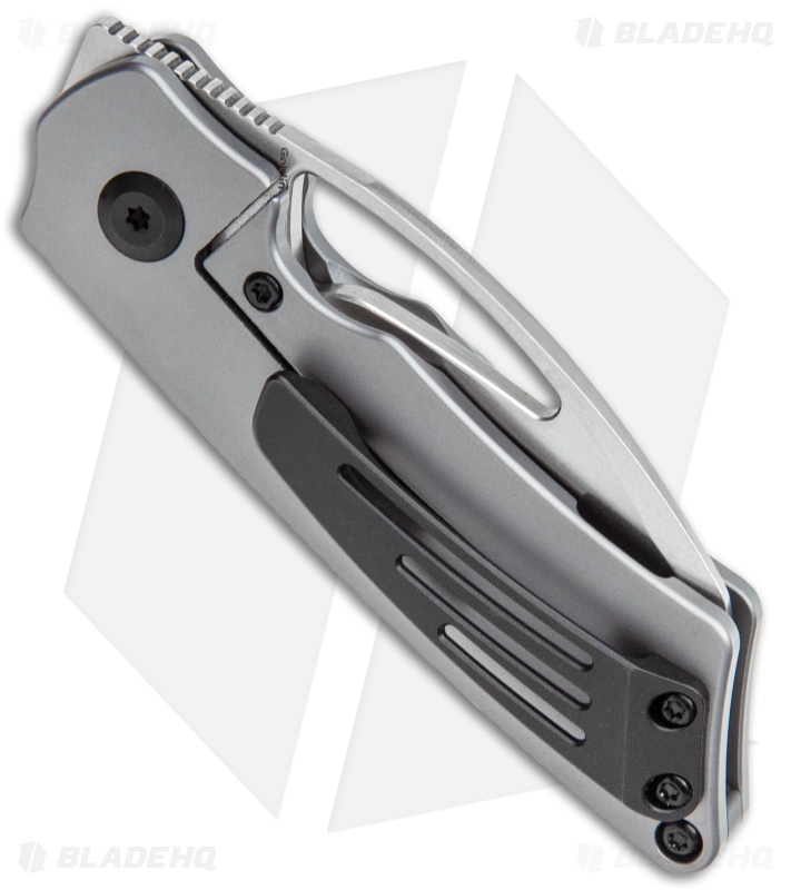 Kansept Knives Goblin Frame Lock Knife Dark Gray Ano Titanium (2" Satin)