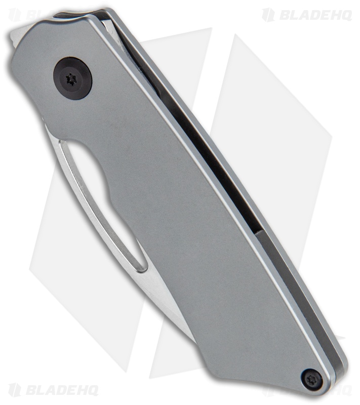 Kansept Knives Goblin Frame Lock Knife Dark Gray Ano Titanium (2" Satin)
