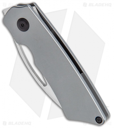 Kansept Knives Goblin Frame Lock Knife Dark Gray Ano Titanium (2" Satin)