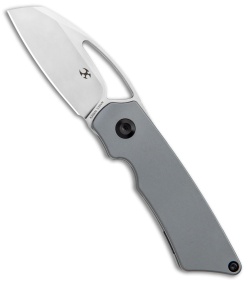 Kansept Knives Goblin Frame Lock Knife Dark Gray Ano Titanium (2" Satin)