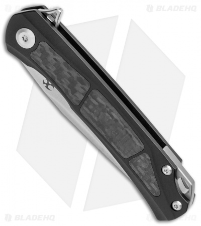 Kansept Knives Gremlin Frame Lock Knife CF/Black Ti (2.9" Satin)           
