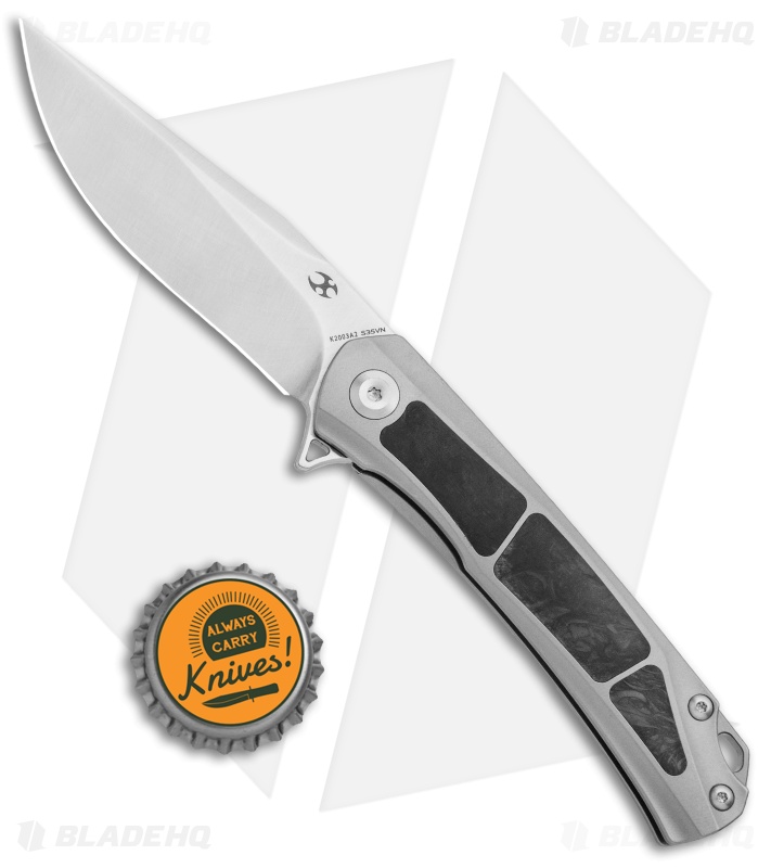 Kansept Knives Gremlin Frame Lock Knife Carbon Fiber/Ti (2.9" Satin)           