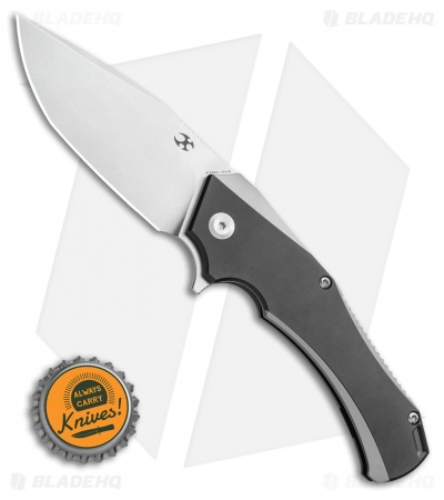 Kansept Hellx - Liner Lock Knife | Black Ti + SW | Blade HQ