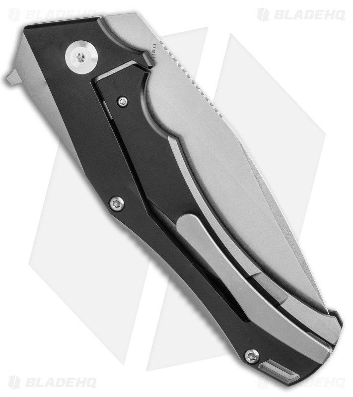 Kansept Hellx - Liner Lock Knife | Black Ti + SW | Blade HQ
