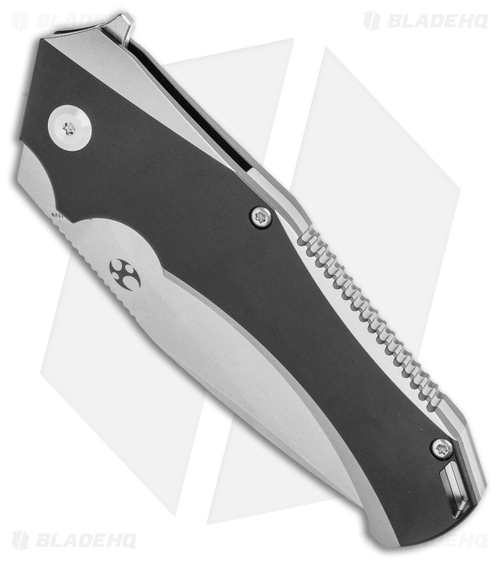 Kansept Hellx - Liner Lock Knife | Black Ti + SW | Blade HQ