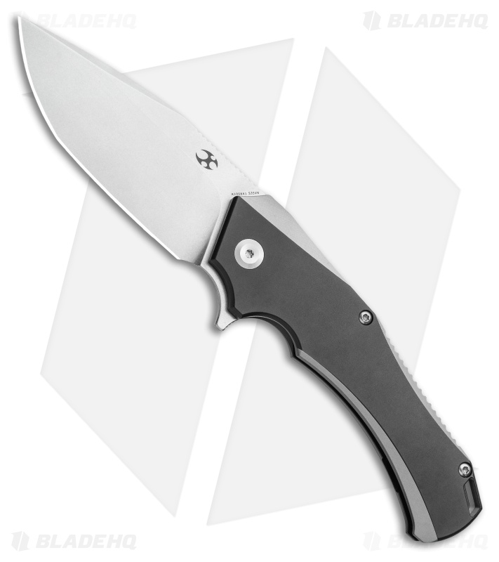 Kansept Hellx - Liner Lock Knife | Black Ti + SW | Blade HQ