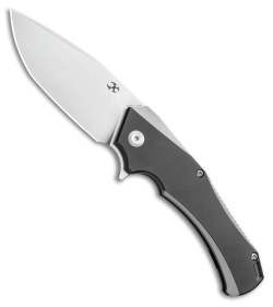 Kansept Knives Hellx Black Titanium Frame Lock Knife (3.62" SW S35VN)