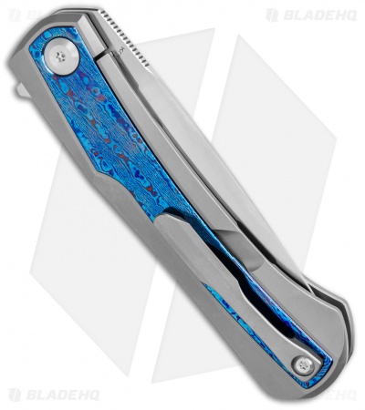 Kansept Knives Kratos Frame Lock Knife Timascus (3.75" Satin)