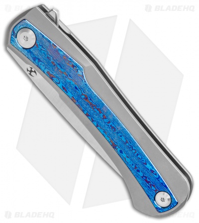 Kansept Knives Kratos Frame Lock Knife Timascus (3.75" Satin)