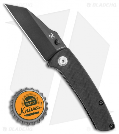 Kansept Knives Little Main Street Liner Lock Knife Black G-10  (2.2" Black) 