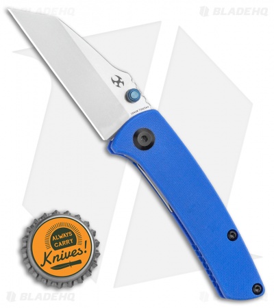 Kansept Knives Little Main Street Liner Lock Knife Blue G-10  (2.2" Satin) 