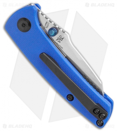 Kansept Knives Little Main Street Liner Lock Knife Blue G-10  (2.2" Satin) 