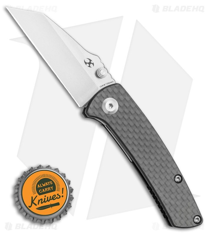 Kansept Knives Little Main Street Liner Lock Knife Carbon Fiber (2.2" Satin)