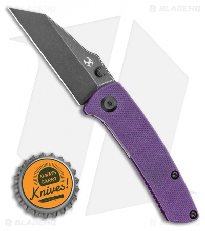 Kansept Knives Little Main Street Liner Lock Knife Purple G-10 (2.2" Black)