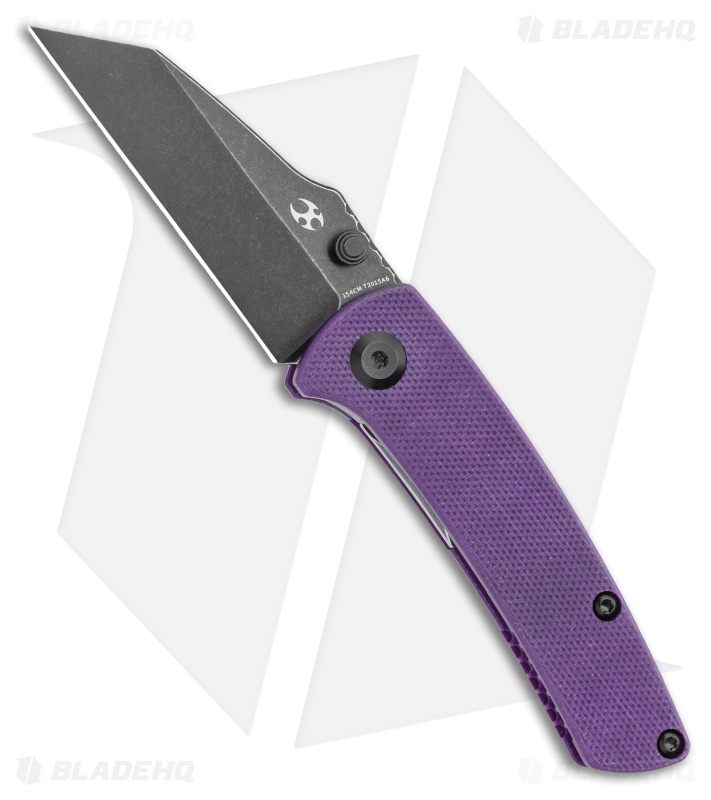 Kansept Knives Little Main Street Liner Lock Knife Purple G-10 (2.2" Black)