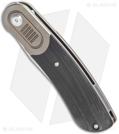 Kansept Knives Lunquist Reverie Frame Lock Knife Gold Ti/Black G-10 (3" SW)
