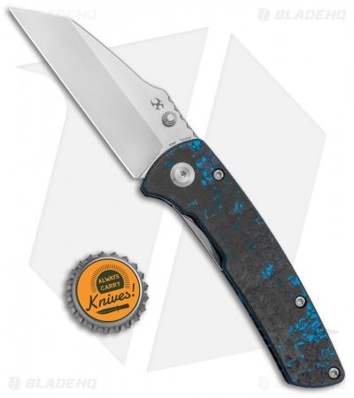 Kansept Knives Main Street Liner Lock Knife Arctic Storm CF (3.4" Satin M390)