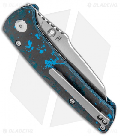 Kansept Knives Main Street Liner Lock Knife Arctic Storm CF (3.4" Satin M390)