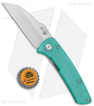 Kansept Knives Main Street Liner Lock Knife Light Blue G-10 (3.4" Stonewash)