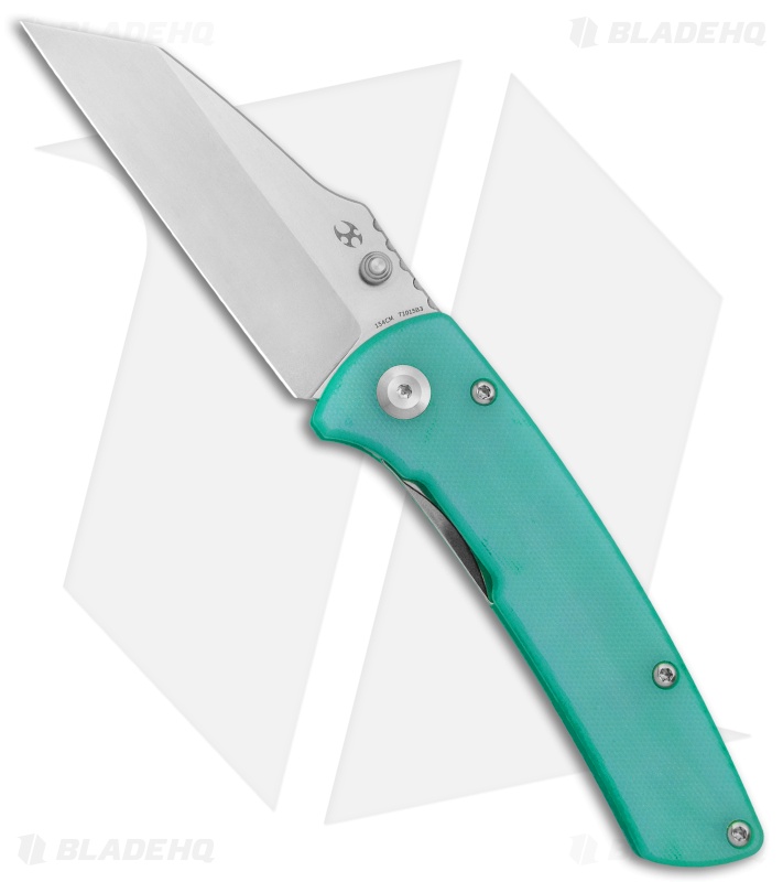 Kansept Knives Main Street Liner Lock Knife Light Blue G-10 (3.4" Stonewash)
