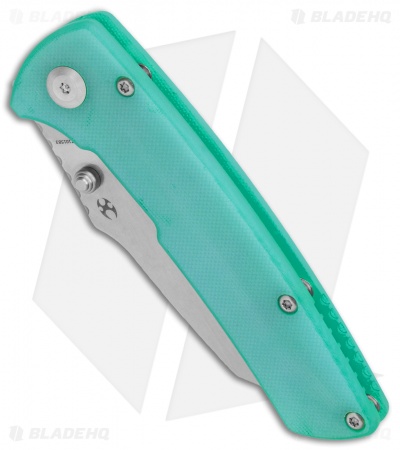 Kansept Knives Main Street Liner Lock Knife Light Blue G-10 (3.4" Stonewash)
