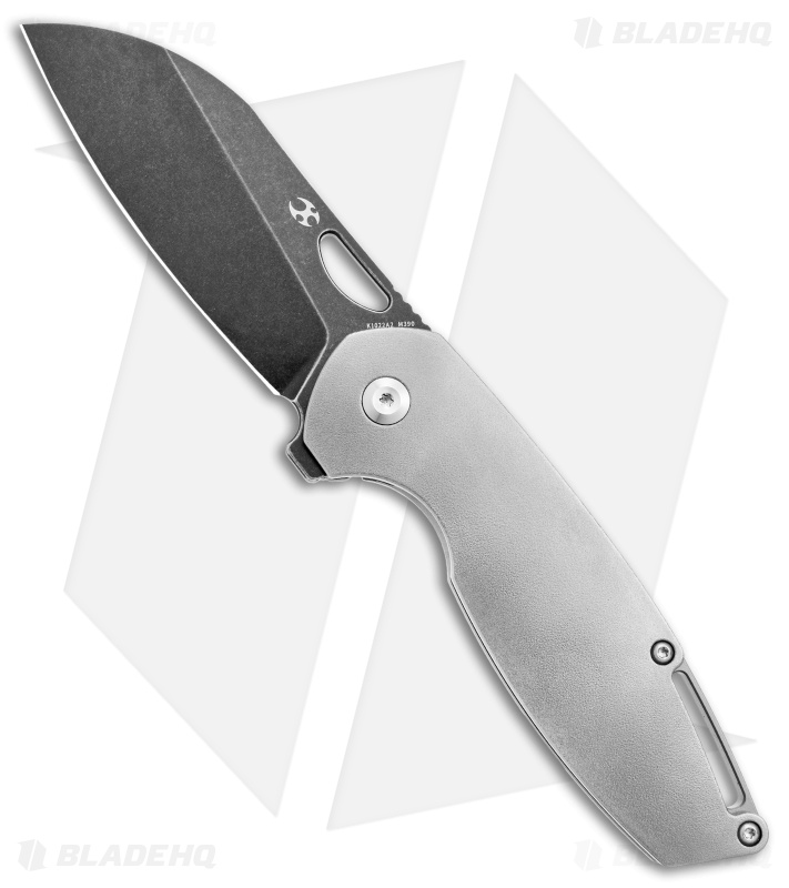 Kansept Knives Swan Model 6 Frame Lock Knife Titanium (3" Black SW)