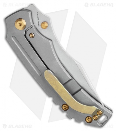 Kansept Knives Pelican EDC Titanium Frame Lock Knife Tanto (3.00" SW S35VN)