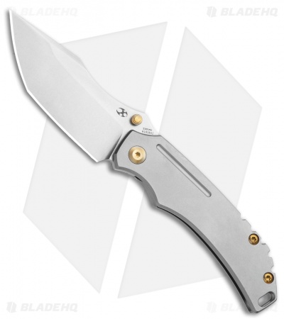 Kansept Knives Pelican EDC Titanium Frame Lock Knife Tanto (3.00" SW S35VN)