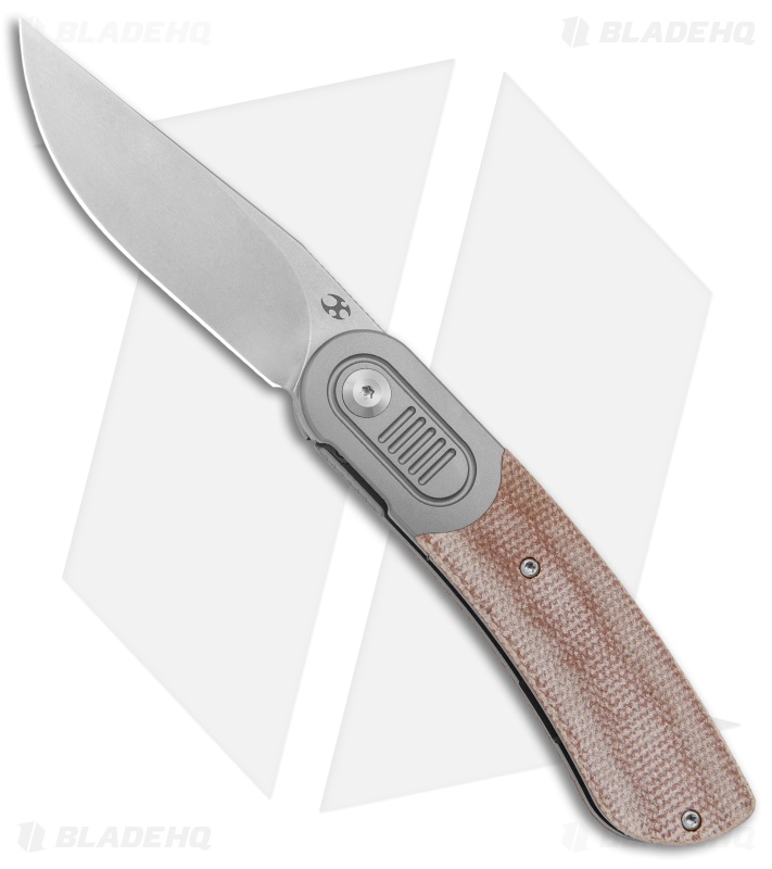 Kansept Knives Reverie Frame Lock Knife Ti Brown Micarta (2.92" SW S35VN)