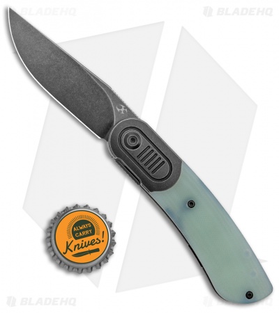 Kansept Knives Reverie Frame Lock Knife Jade G-10/Black Ti (3" Black SW S35VN)